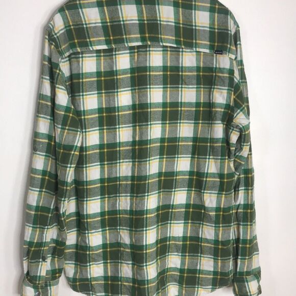 Hurley mens button down long sleeve plaid flannel size large surfer Y2K retro - Picture 10 of 10